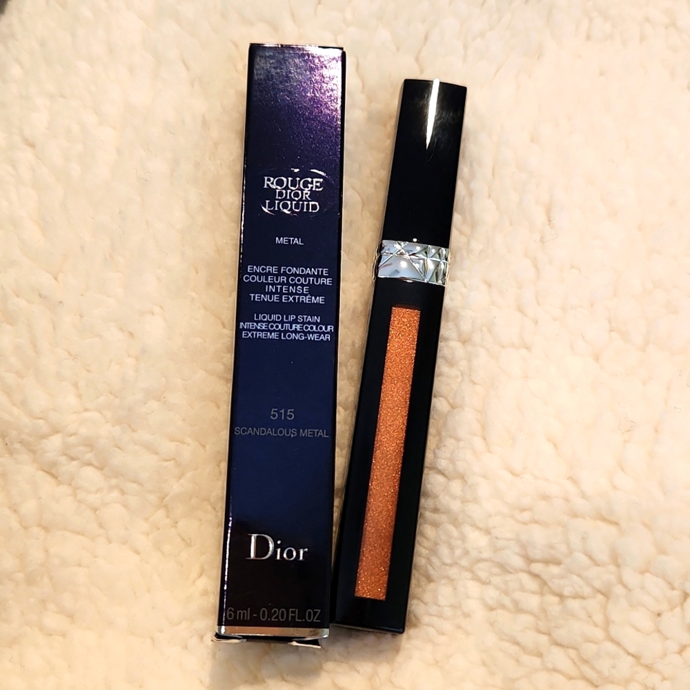 Rouge Dior Liquid Metal Lip Stain 515 Scandalous Metal